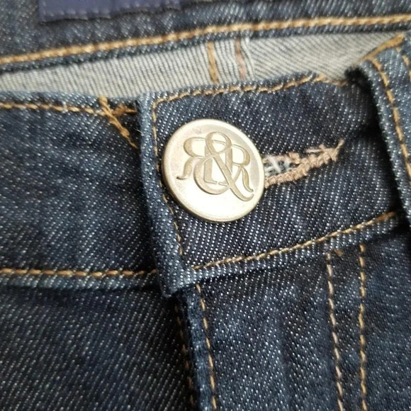 Rock & Republic Women's Berlin Straight Jeans 6 Blue Denim Logo Cotton Pockets - Picture 5 of 11